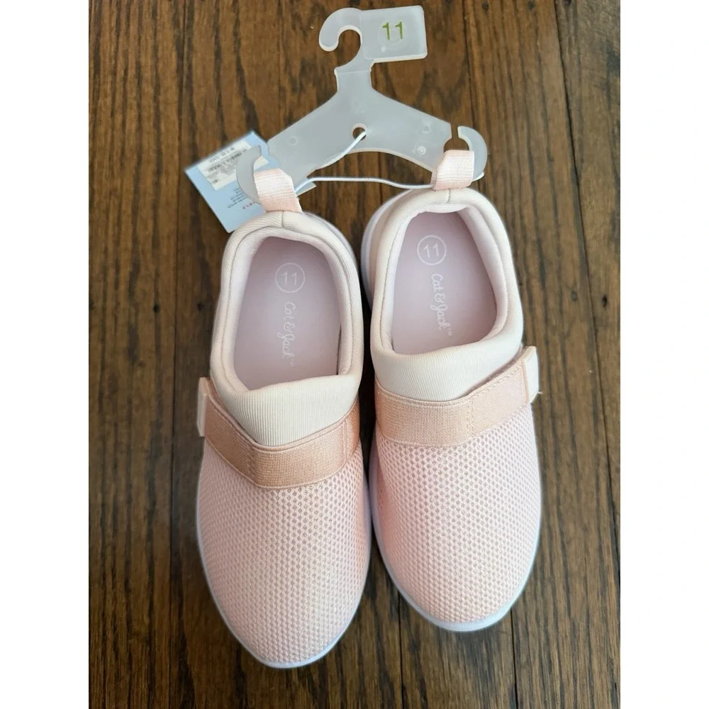 Cat & Jack Unisex Toddler Light Pink Slip-On Water Shoes Size 11 NWOB Mesh Top